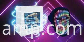 Máscara LED LED personalizable compatible con Bluetooth con control de aplicaciones recargable